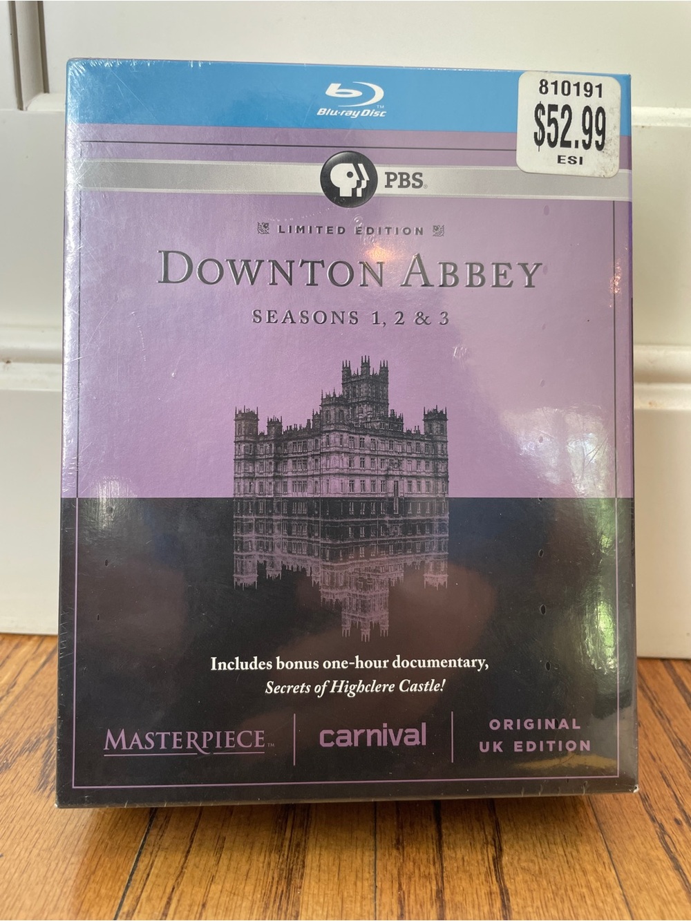Downton Abbey Seasons 1-3 Blu-ray - PBS Limited Edition (Purple/Black)